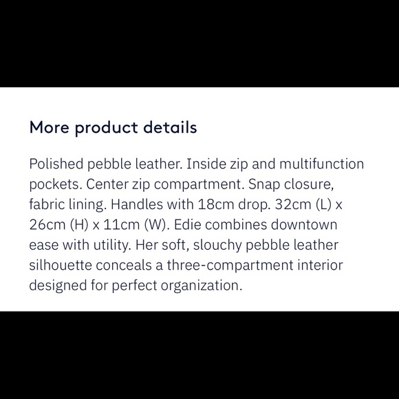 SOLD!! ⚠️Coach Edie 31 Leather Handbag in Rouge - Picture 8 of 8